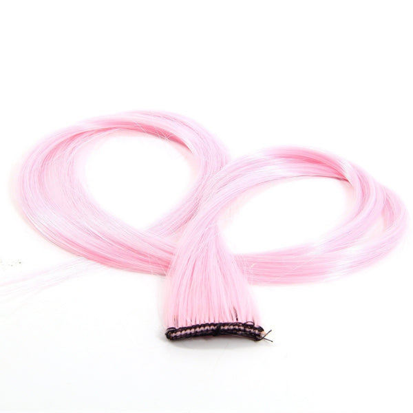 Girls Fashion Hair Piece Long Straight Curly Wigs Wavy Clip In Hair Extensions One  Piece Hair Women Accessories