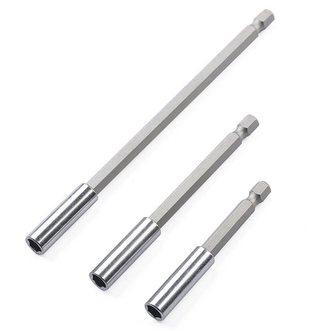 3 Unidades Extensiones de Broca Magnética Set Hex Quick Release Heavy Duty Destornillador Extensión Bit Holder 50mm 100mm 150mm