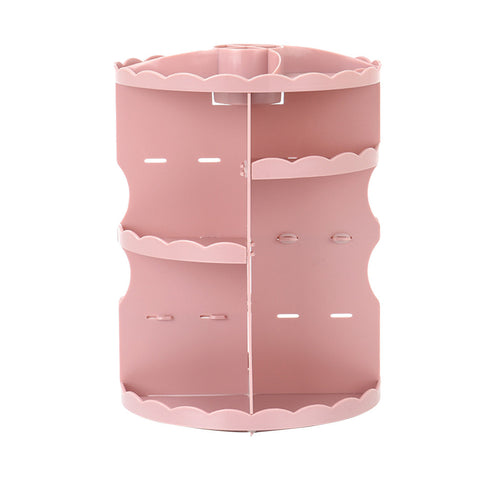 Organizador Maquillaje 360 Grados Rotativo Acrílico Pantalla Cosmética Spinning Rack Caja de Almacenamiento Soporte para Almacenamiento de Lápiz Labial