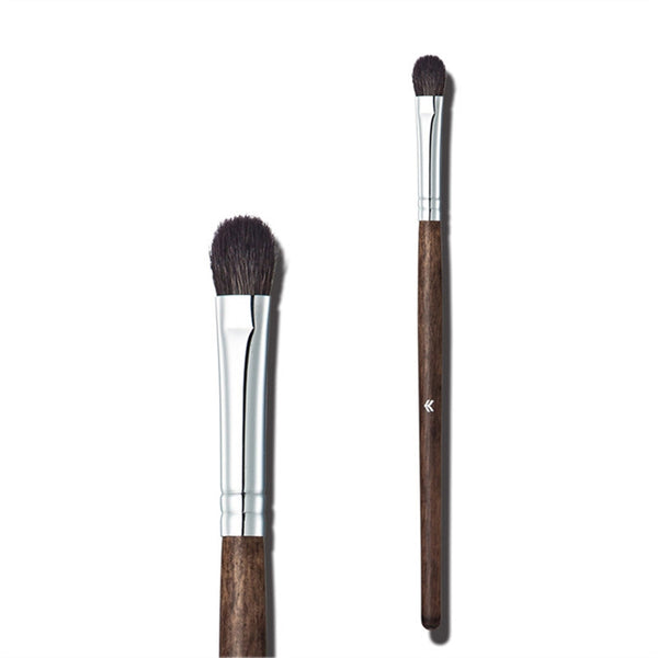 Herramienta profesional del maquillaje de la belleza del cepillo de la fundación de la manija de madera portátil del cepillo de la sombra de ojos