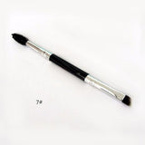 1pcs Professional Dual Sided Duo Brow Brush Eyebrow Enhancer Angled Eyebrow Brush + Comb Beauty Makeup Tool 12# 15# 7# 20#