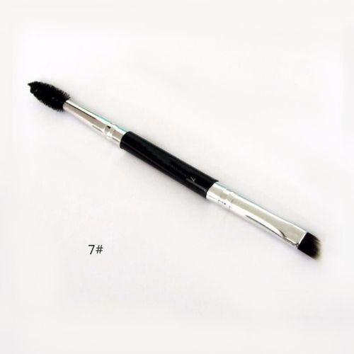 1pcs Professional Dual Sided Duo Brow Brush Eyebrow Enhancer Angled Eyebrow Brush + Comb Beauty Makeup Tool 12# 15# 7# 20#