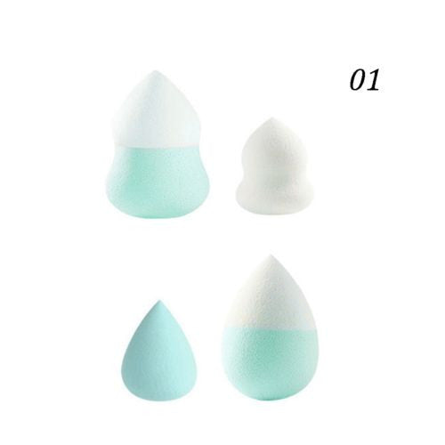 4pcs maquillaje esponja profesional belleza Puff polvo suave fundación