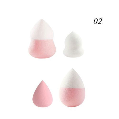 4pcs maquillaje esponja profesional belleza Puff polvo suave fundación