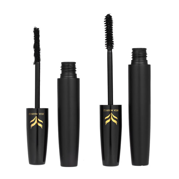 HUAMIANLI 5pcs Makeup Set Lipstick Two-in-one Eyeliner Eyebrow Pen Mascara Reusable Eyebrow Stencil Eyelash Curler Cosmetics